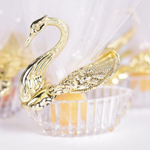 Load image into Gallery viewer, 10PCS Wedding Swan Candy Box Boxes Wedding Favor Boxes Creative Selfdom Bomboniere Candy Boxes Gift Favor