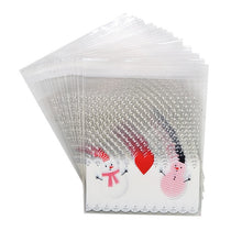 Load image into Gallery viewer, 50pcs 10x10cm Christmas Cookie Candy Gift Bags Plastic Self-adhesive Biscuits Snack Packaging Bags Xmas Decoration Favors
