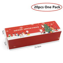 Load image into Gallery viewer, LBSISI Life 10/20 pcs Candy Box Merry Christmas Paper Gift Box Nougat Candy Wrapper Paper Boxes Cookie Biscuit Paper Hand Bag