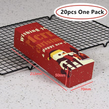 Load image into Gallery viewer, LBSISI Life 10/20 pcs Candy Box Merry Christmas Paper Gift Box Nougat Candy Wrapper Paper Boxes Cookie Biscuit Paper Hand Bag