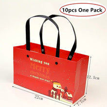 Load image into Gallery viewer, LBSISI Life 10/20 pcs Candy Box Merry Christmas Paper Gift Box Nougat Candy Wrapper Paper Boxes Cookie Biscuit Paper Hand Bag