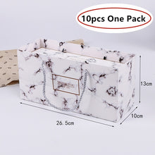 Load image into Gallery viewer, LBSISI Life 10/20 pcs Candy Box Merry Christmas Paper Gift Box Nougat Candy Wrapper Paper Boxes Cookie Biscuit Paper Hand Bag