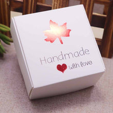 Load image into Gallery viewer, DIY 100pcs multi styles gift/candy/packing box new handmade with love cardboard gift package &amp; Wedding Favourate BOX Red Heart