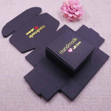 Load image into Gallery viewer, DIY 100pcs multi styles gift/candy/packing box new handmade with love cardboard gift package &amp; Wedding Favourate BOX Red Heart