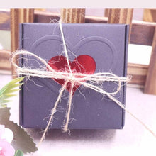 Load image into Gallery viewer, DIY 100pcs multi styles gift/candy/packing box new handmade with love cardboard gift package &amp; Wedding Favourate BOX Red Heart