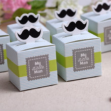 Load image into Gallery viewer, Moustache Paper Gift Box Candy Boxes Baby Shower Decorations for Guests Thanks Gift Bags Event &amp; Party Supplies